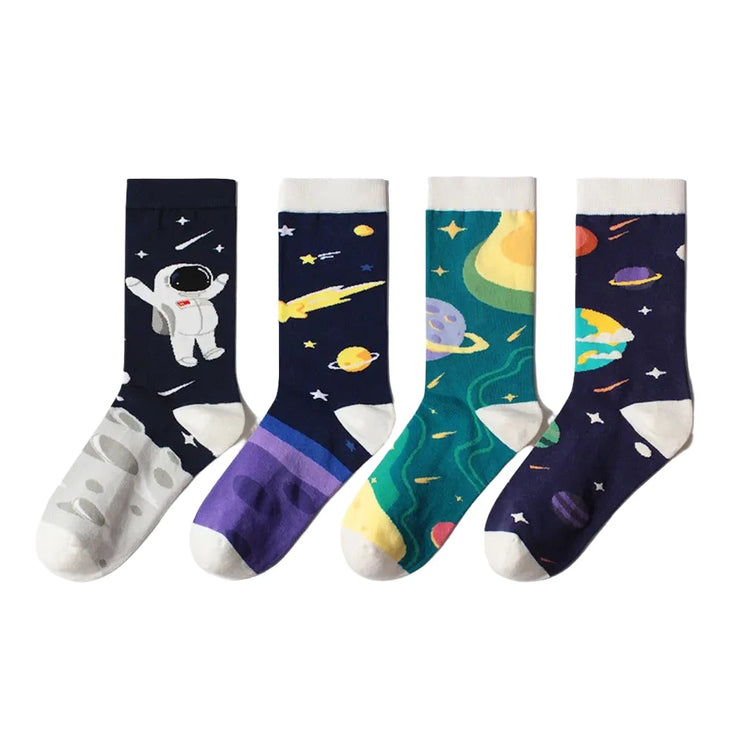 Planets Cotton Socks