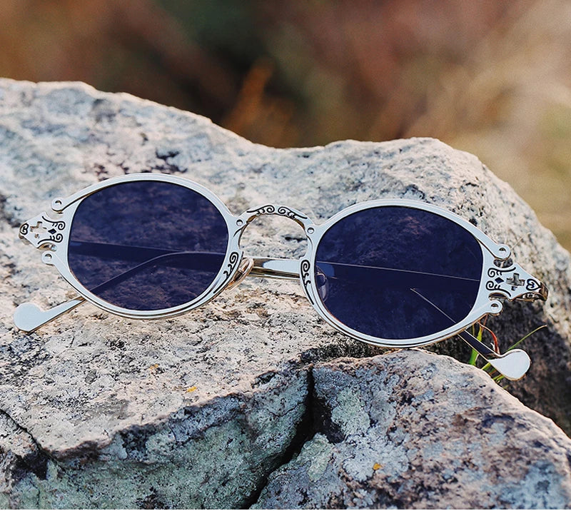 retro round sunglasses