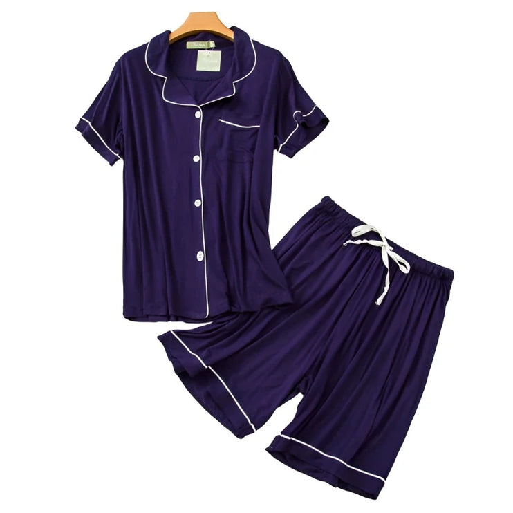 Couples shorts pajamas sets