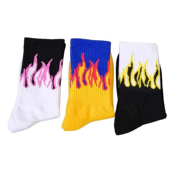 Fire Flame Socks