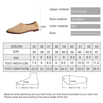 Genuine Leather Ballet Flats