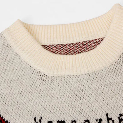 Y2K Eye Star Knitted Sweater