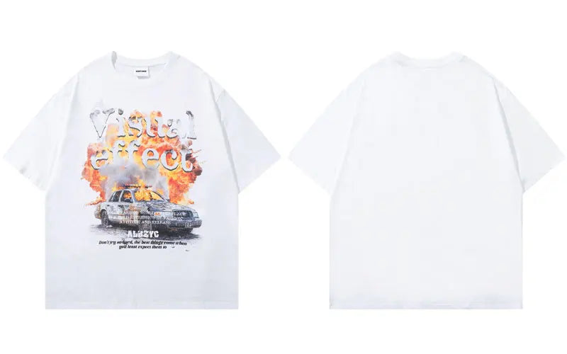 Flame Y2K Car Tee