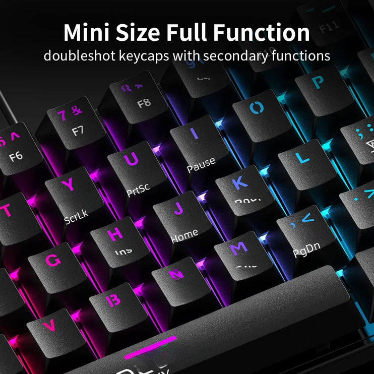 Gaming Mechanical Wired 61 Keys Keyboard