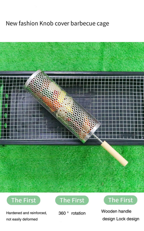 Rolling BBQ Cage