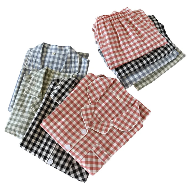 red plaid sets