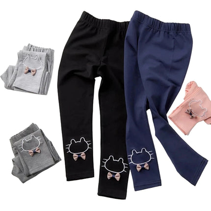 Girls Leggings with Elastic Waist 3-8Y