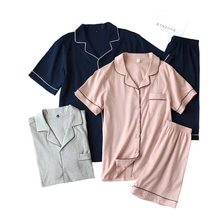 cotton couple pajamas suit