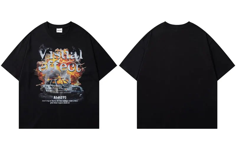 Flame Y2K Car Tee