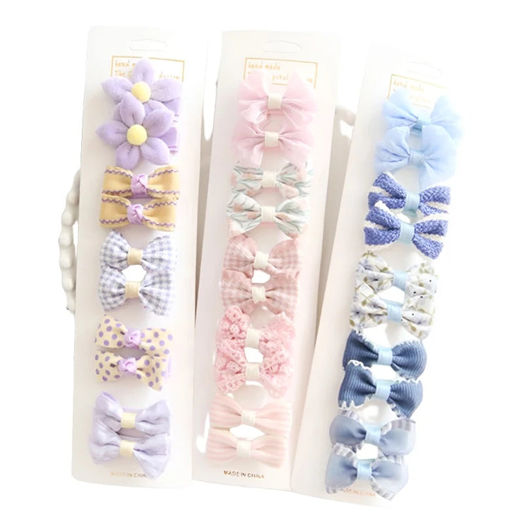 10Pcs Cute Bows Baby Hair Clips