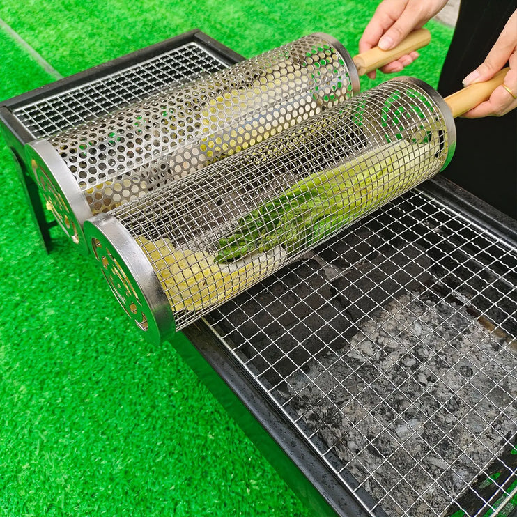 Rolling BBQ Cage