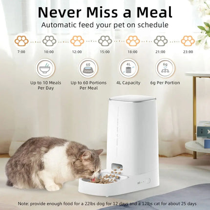 ROJECO Automatic Pet Feeder