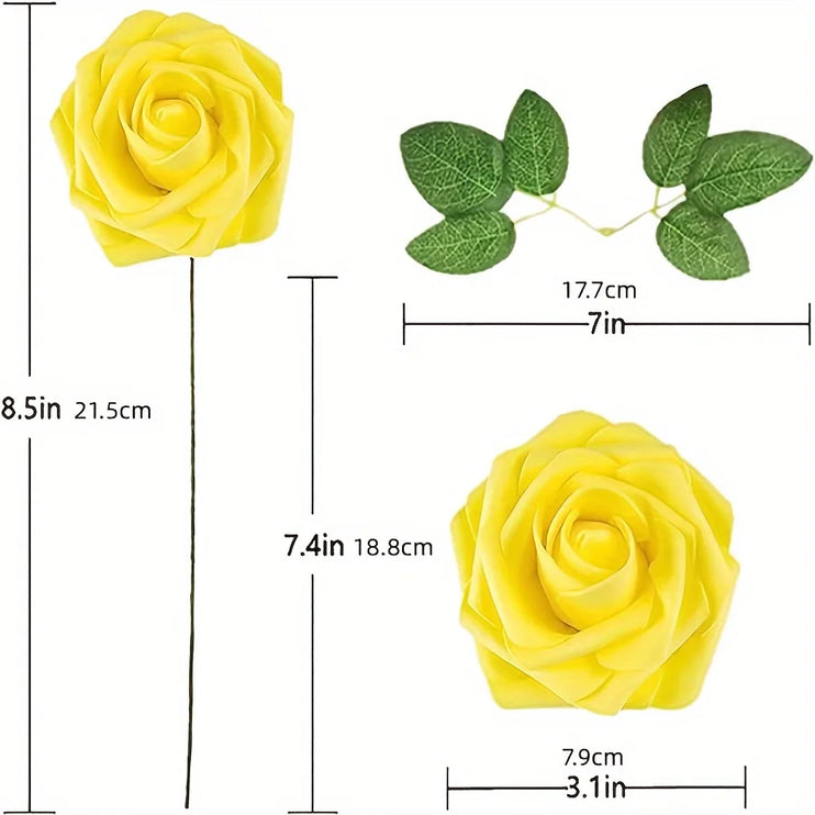 25pcs Artificial Flowers