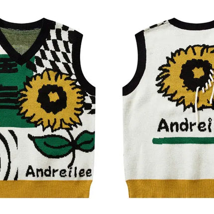 Vintage Sunflower Vest