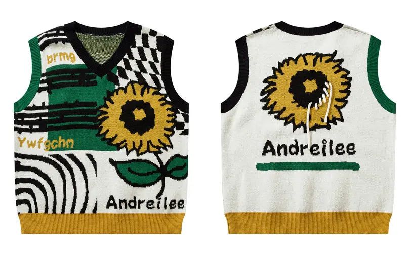 Vintage Sunflower Vest