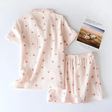 Short-sleeved Shorts Pajamas Set