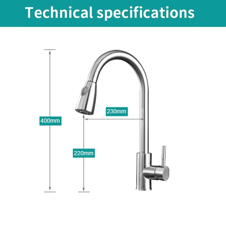 Single Pull Out Kitchen Faucet