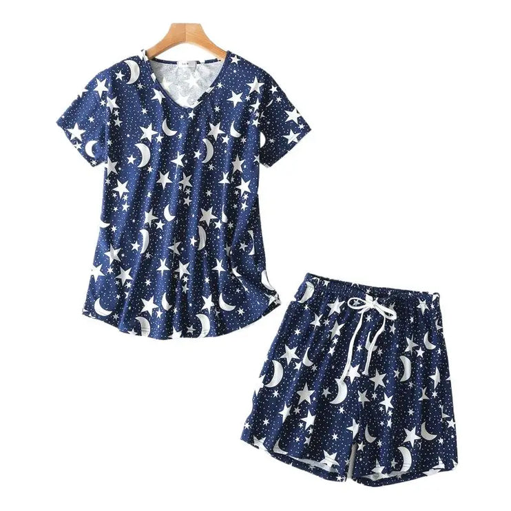 stars short pajamas sets