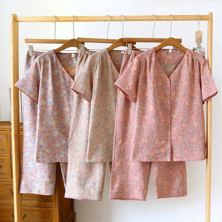 Spring Flower Pajama Set