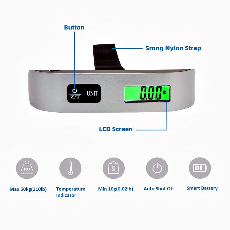 Portable Digital Scale 110lb/50kg