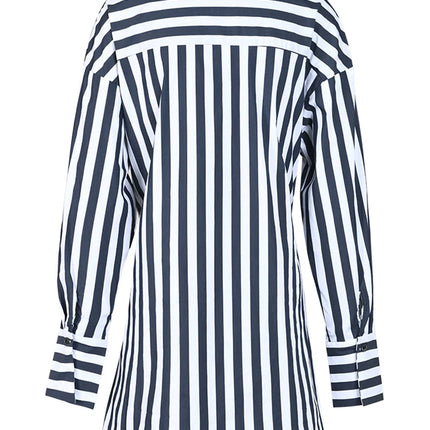 Striped Irregular Blouse