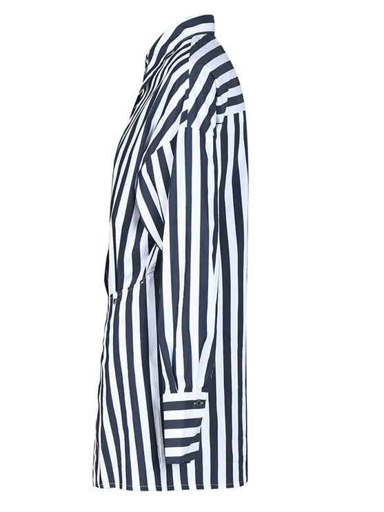 Striped Irregular Blouse