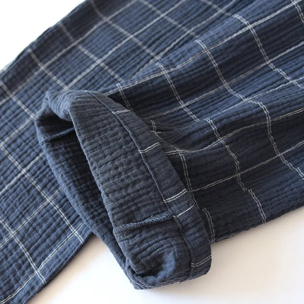 dark plaid pajamas set