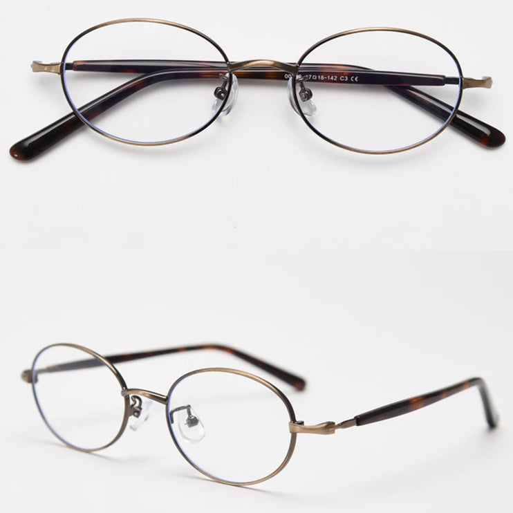 korean retro oval glasses