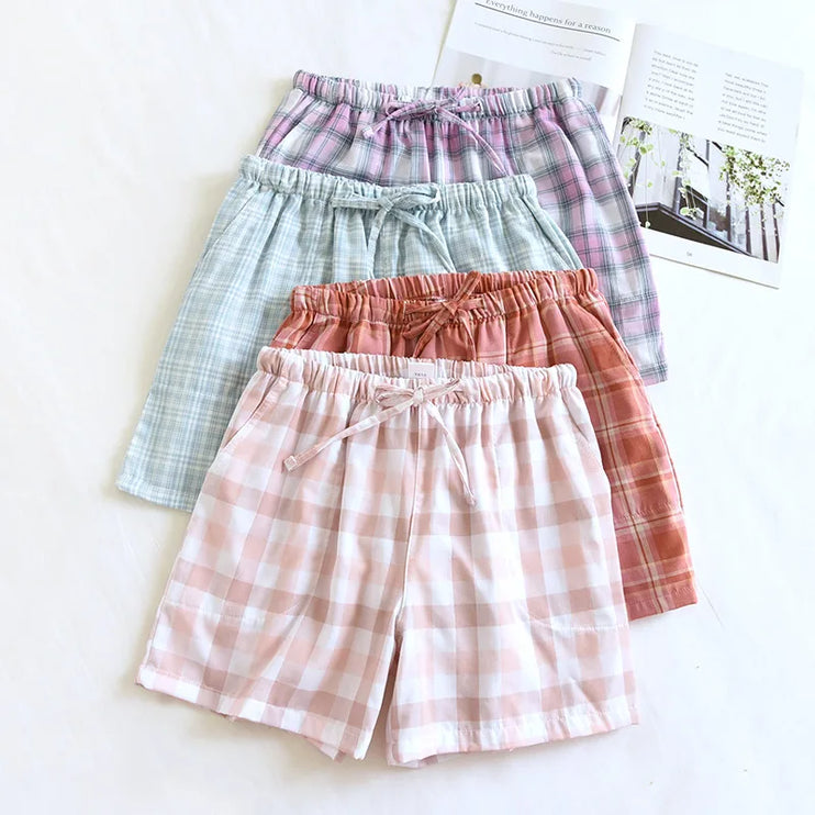 Unisex Striped sleep shorts