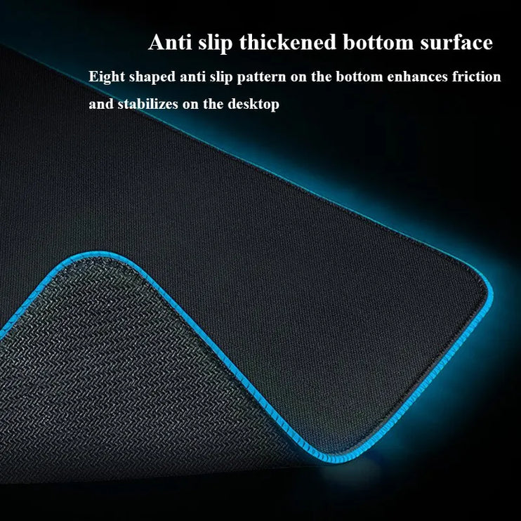 Pure Black glowing Mousepad