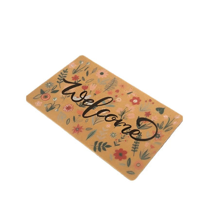 Floral Welcome Mat