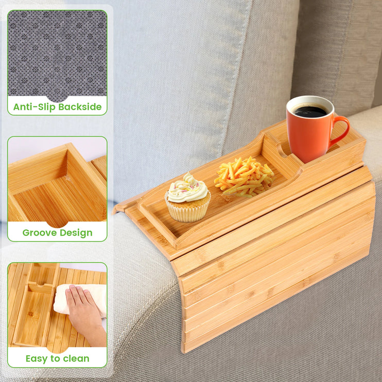 Sofa Tray Natural Bamboo