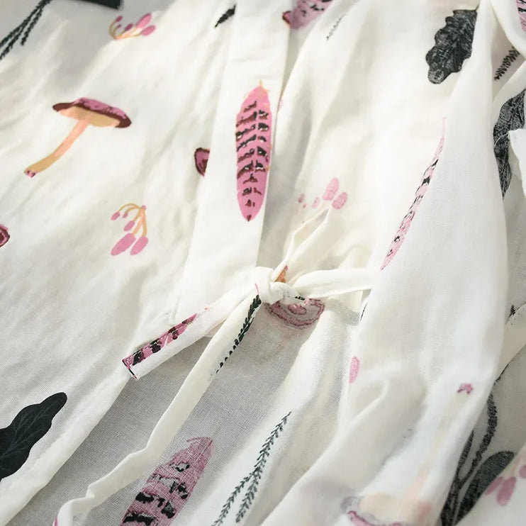 Japanese-style kimono pajamas