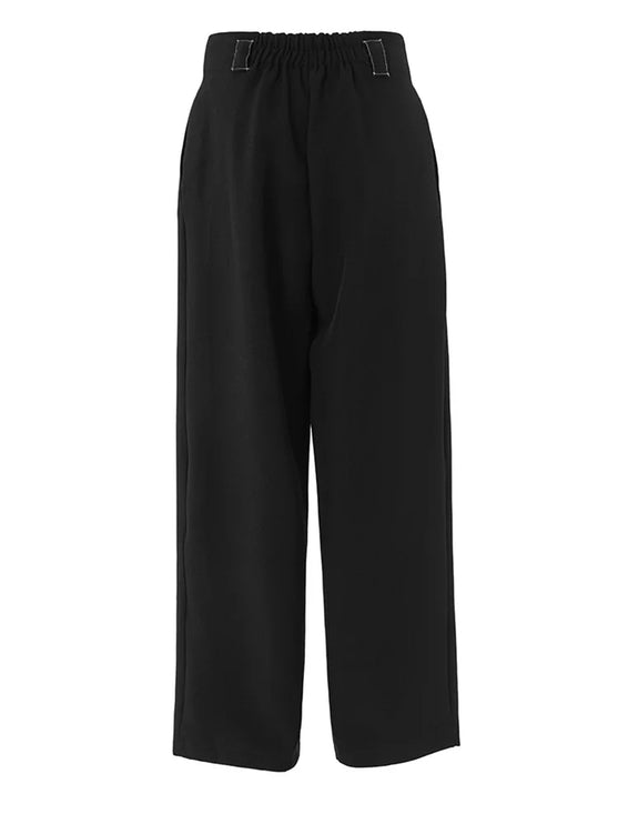 Topstitched Long Pants