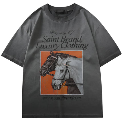 Gothic Y2K Horse Tee