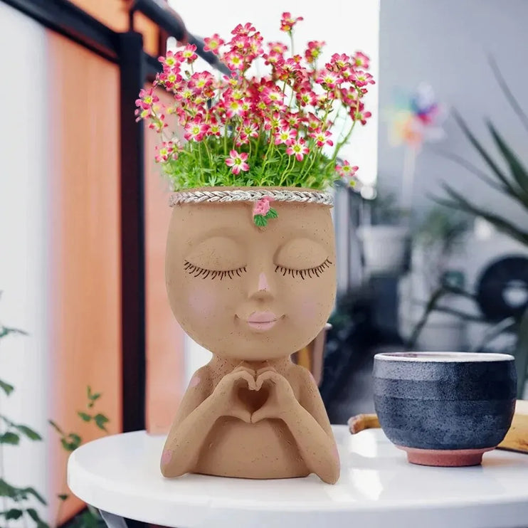 Face Flower Pot