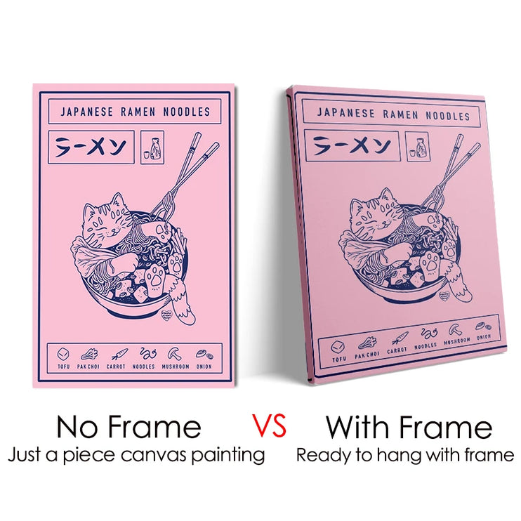 Cat in Ramen Posters