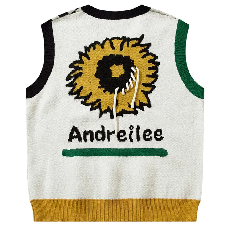 Vintage Sunflower Vest