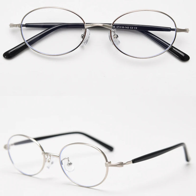 korean retro oval glasses