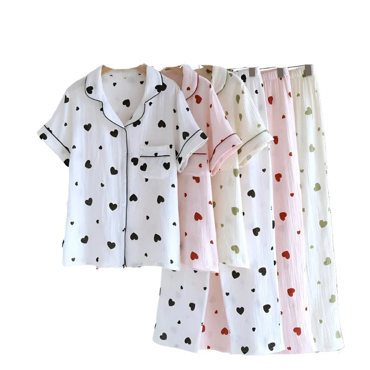 hearts Pajama Set