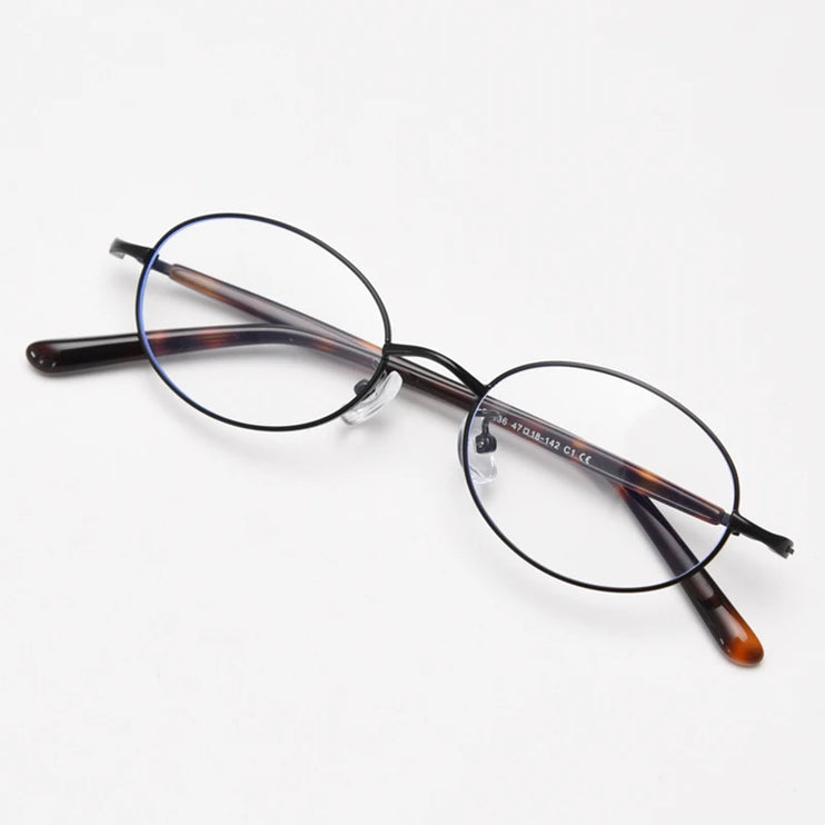 korean retro oval glasses