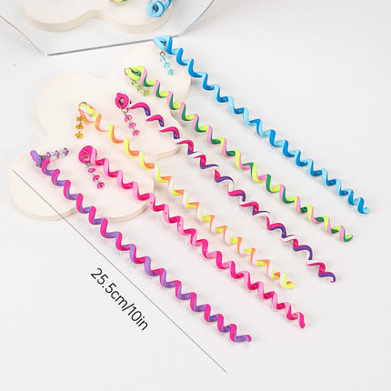 6pcs Long Telephone Line Hairband