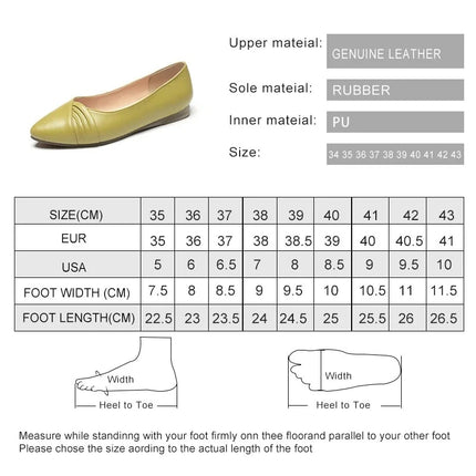 Genuine Leather Flat