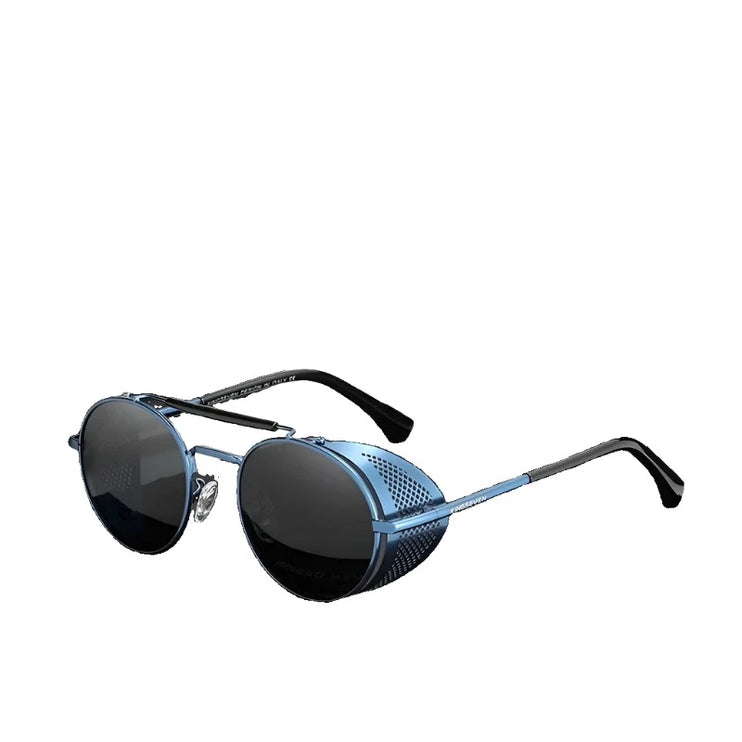 Retro Round Steampunk Sunglasses