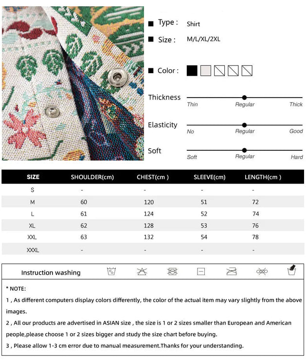 Y2K Retro Floral Button up