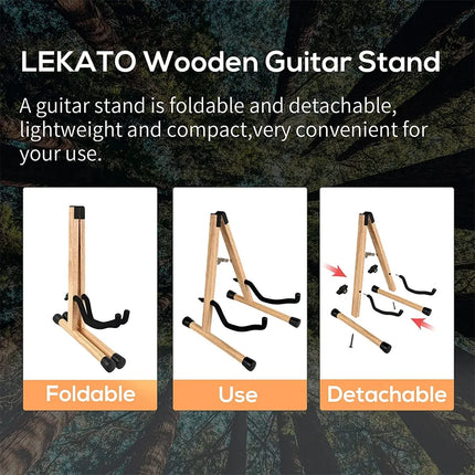 Wooden Guitar Stand