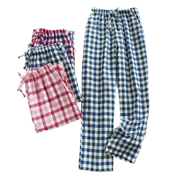 New Style Couple Plaid Pants