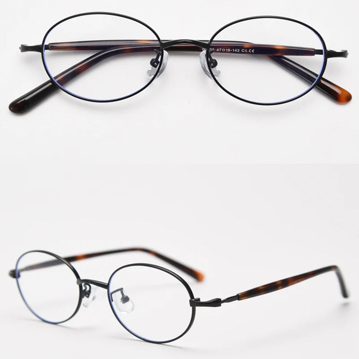 korean retro oval glasses